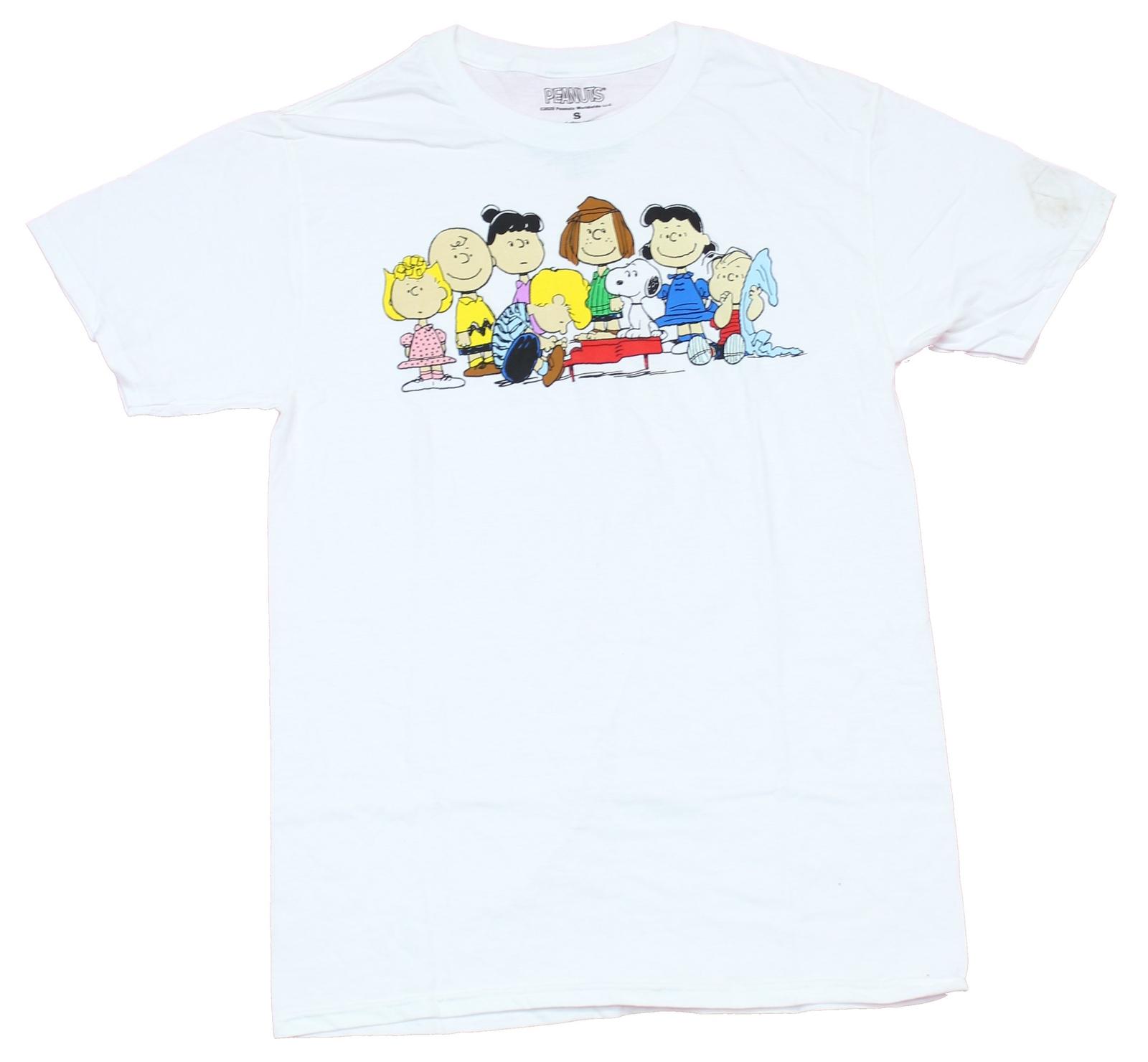Peanuts Mens T-Shirt - Schroeder Playing For Charlie & The Gang M
