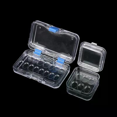 6/16 Fächer Zahnmedizinische Zahnbox mit Folie Prothesenbox Veneers Materialien Ästhetischer Zahnarzt für Zahntechniker Werkzeuge