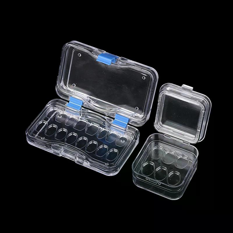 1pc 6/16 Grids Dentistry Tooth Box with Film Denture Box Veneers  Materials Aesthetic Dentist for Dental Technician Tools