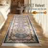 Retro French Velvet Dirt-Resistant Persian Carpet for Living Room or Bedside