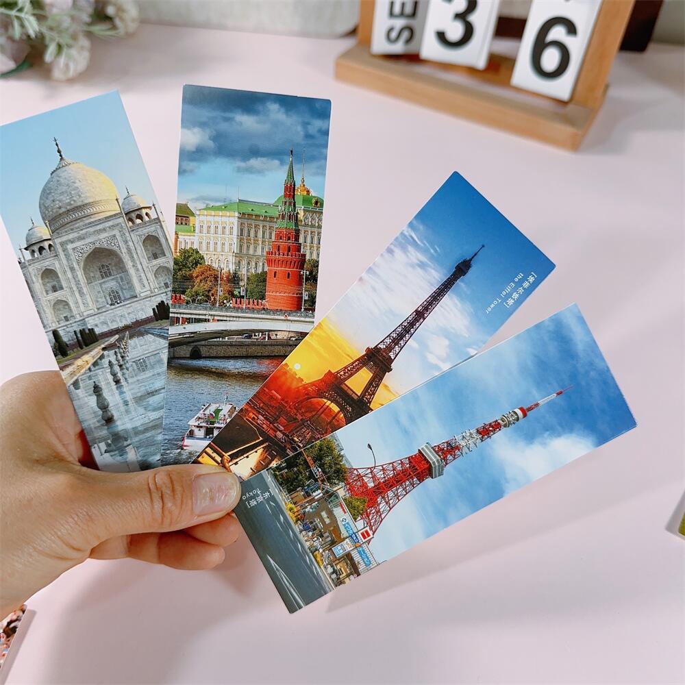32 World Travel Bookmarks: London, Sydney, Eiffel Tower, Berlin, Pisa, Santorini