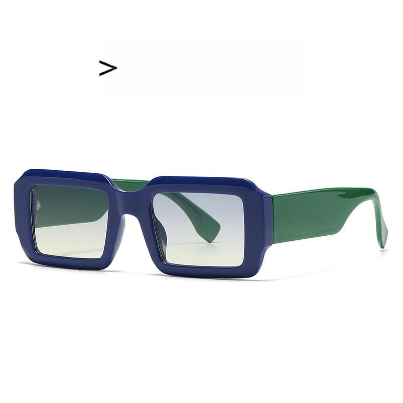 Small Square Full Frame Sunglasses UV400 PC Frame & Lens Light Blocking