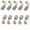10 Pack Carbon Brushes 5x8x12mm for Angle Grinder G720 to Enable Motor Brush Replacement and Operational Consistency