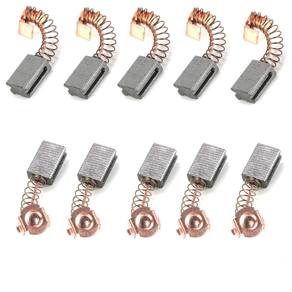 10 Pack Carbon Brushes 5x8x12mm for Angle Grinder G720 to Enable Motor Brush Replacement and Operational Consistency