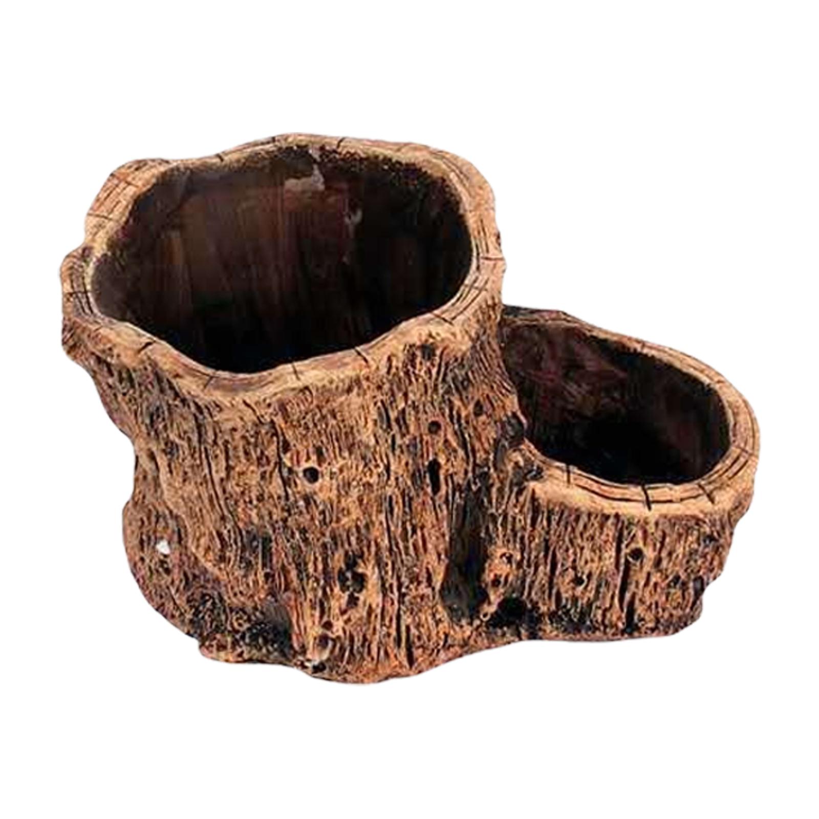 

Художні цементні квіткові горщики з дизайном коренів дерев для креативного офісного домашнього декору, балконних садових просторів, настільної експозиції E