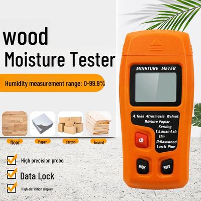 Misuratore di umidità del legno - Misura il contenuto di umidità in pareti, cartoni e legno. Rileva i livelli di secchezza e umidità con questo pratico strumento!