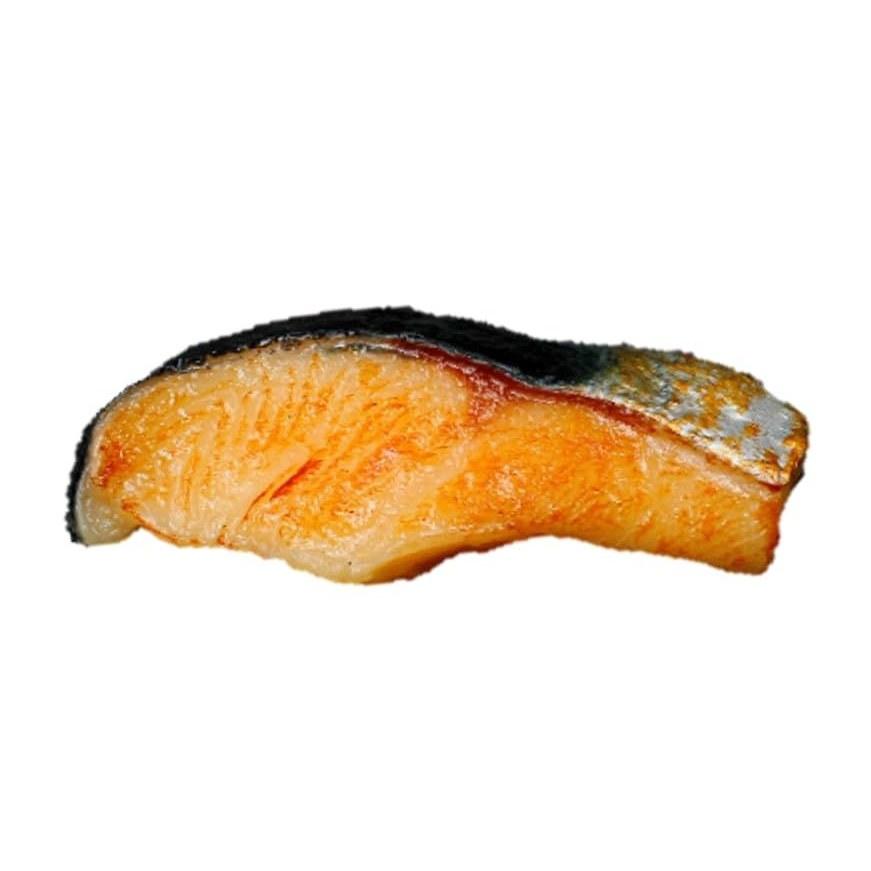 speed mao delicious-looking salmon grilled fish food sample model set 3