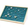Bamboo Wood Jewelry Display Tray for Rings and Earrings