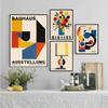 Modern Minimalist Bauhaus Geometric Lines Poster Abstract Bouquet Prints Canvas Painting Wall Art Picture Living Room Home Decor
