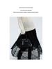 Elegant Women's French Mesh Layered Lace Skirt - New Spring Arrival, Mid-length with Wide Hem and Slimming Fluffy Design