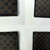 Used Mint Condition/Rare Find CELINE Black Macadam Bi-fold Long Wallet All-over Pattern PVC