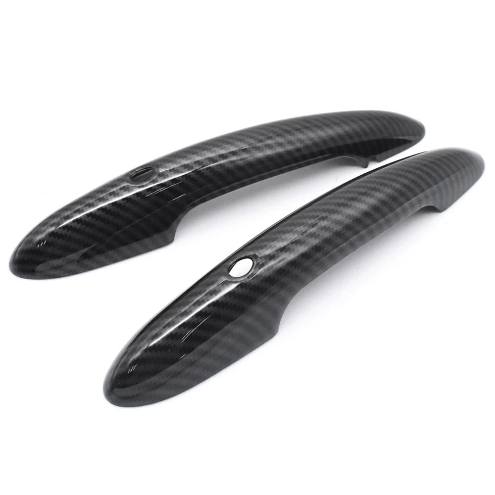2Pcs Door Handle Cover Sticker Glossy Black Shell Car Styling Exterior Car Accessories For MINI Cooper S JCW F54 F55 F60 F56 F57