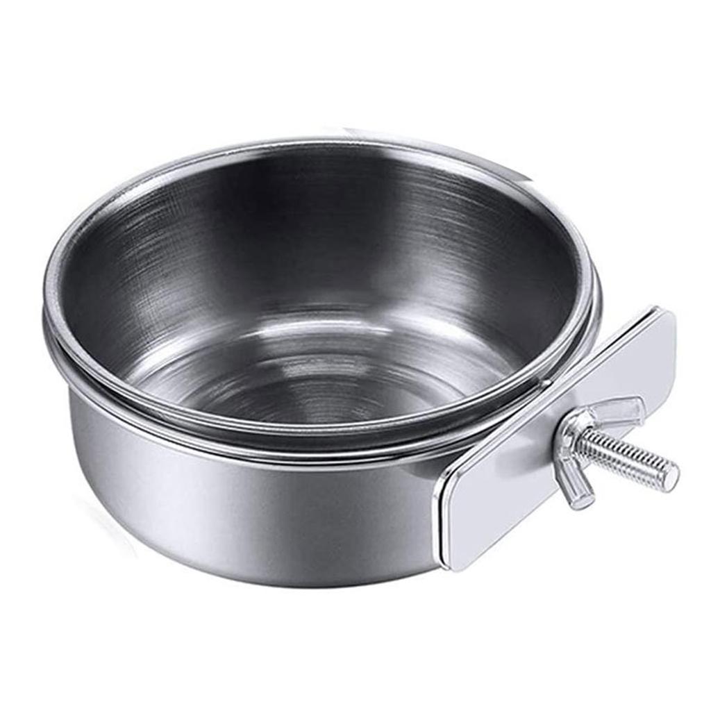 Bird Feeding Cups Parrot Food Bowl Clamp Holder Dish for African for Grey Conure