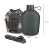 Miao Ang Outdoor Portable Aluminum Flat Water Bottle with Strap