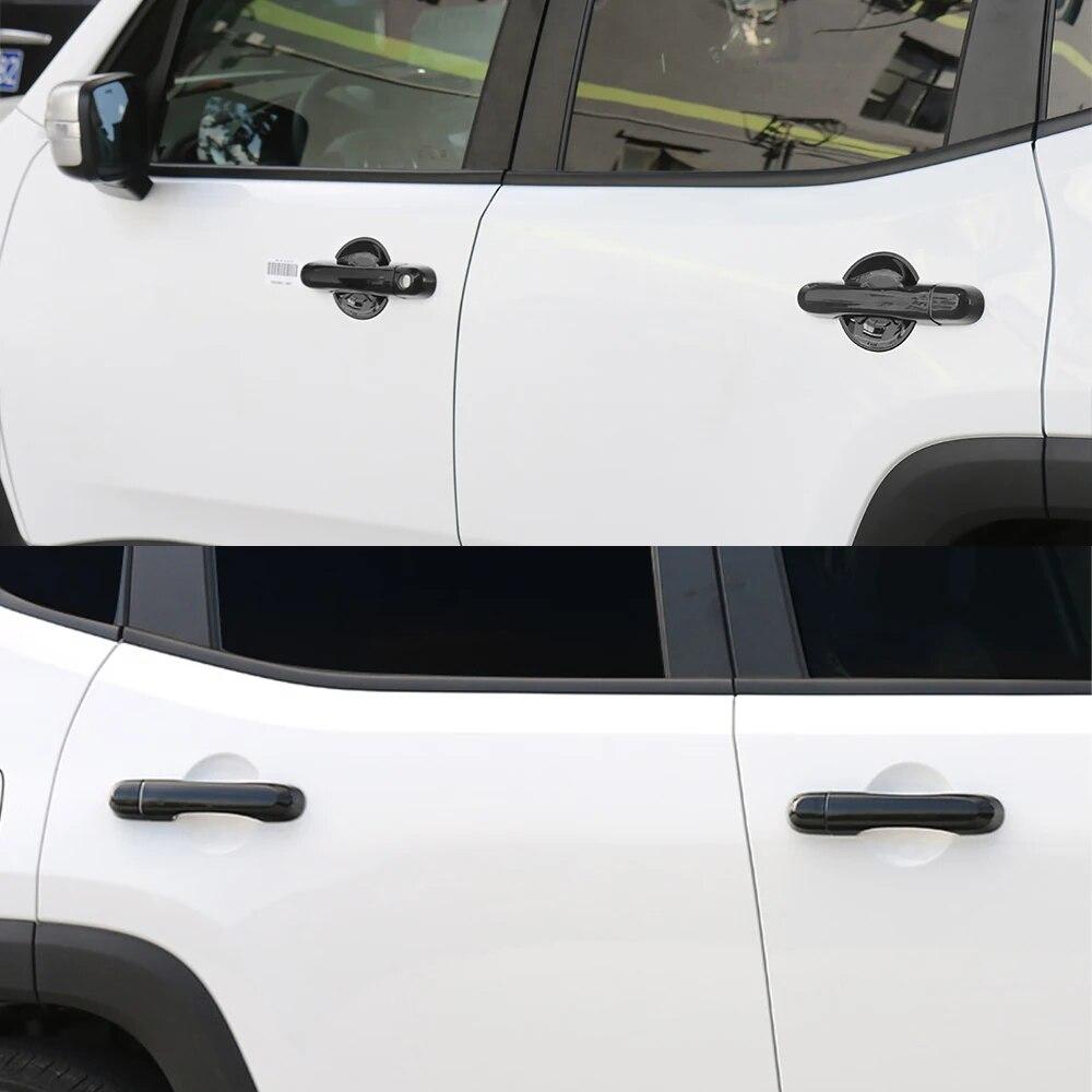 Door Grab Handle Bowl Decoration Cover Trim Sticker for Jeep Renegade 2016 2017 2018    2022 2023 Car Accessory