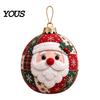 Decorative Fabric Patchwork Crafts Christmas Ball DIY Kit, Ornament Sewing Xmas Holiday Craft Projects for Adults Kit Adults, Handmade Tree Decoration