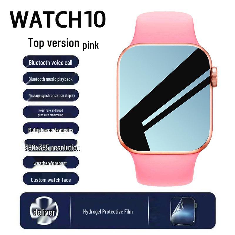 Smartwatch S10: Bluetooth Call, SMS Reminder, Pedometer, Alarm, Heart Rate & Blood Pressure Monitor