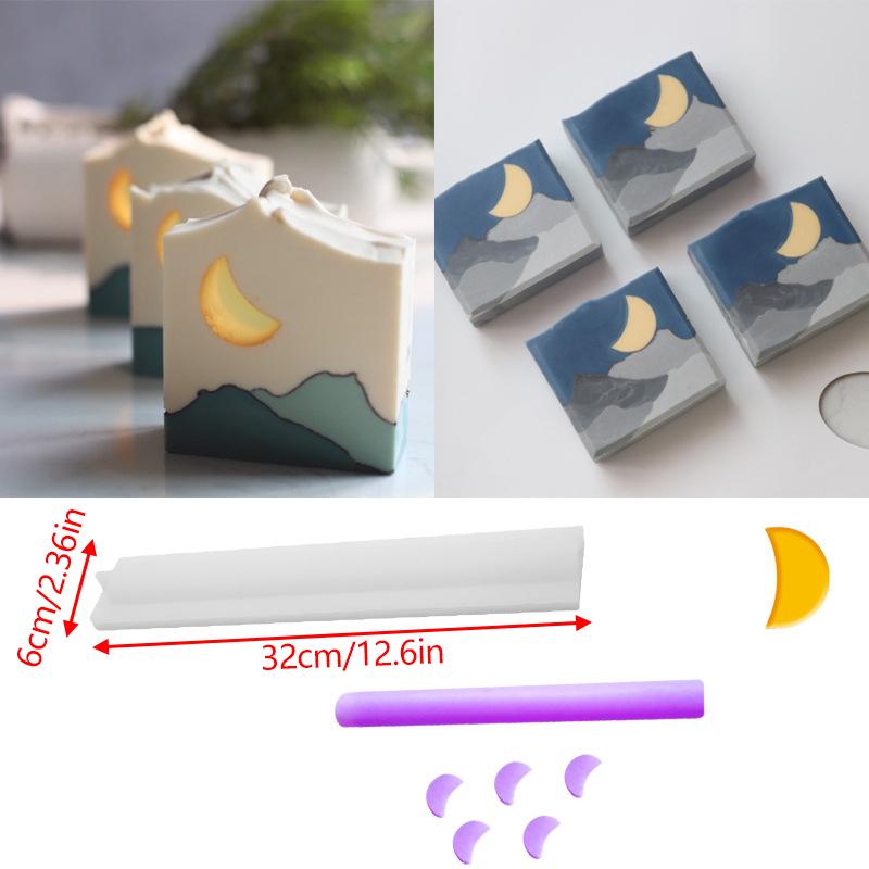 Molde de Silicona para Jabón de Varias Formas Mariposa Delfín Redondo Corazón Tubo de Tubería Molde para Jabón Herramienta Creativa para Hacer Jabón Artesanal DIY