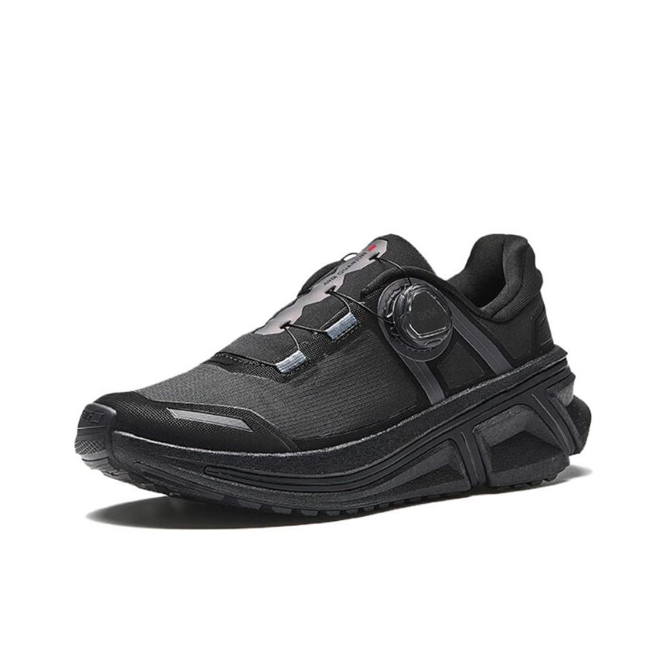 Anta Champion Glory 3 Modetrend Strapazierfähig Atmungsaktiv Rutschfest Niedrig geschnitten Freizeit Laufschuhe Damen Sneaker Schwarz Grau 122545538A-3