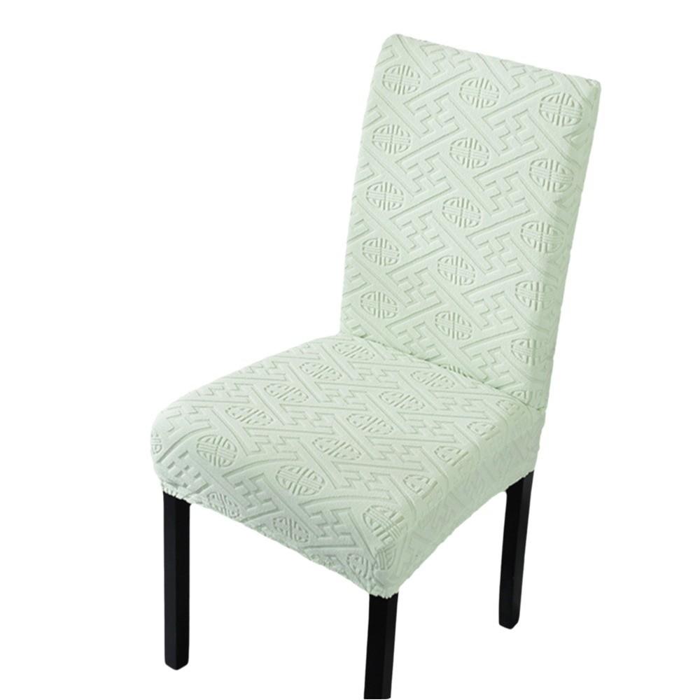 Elastic Stretch Dining Chair Cover Jacquard Chair Cushion Cover Waterproof Seat Covers Chair Protectors
