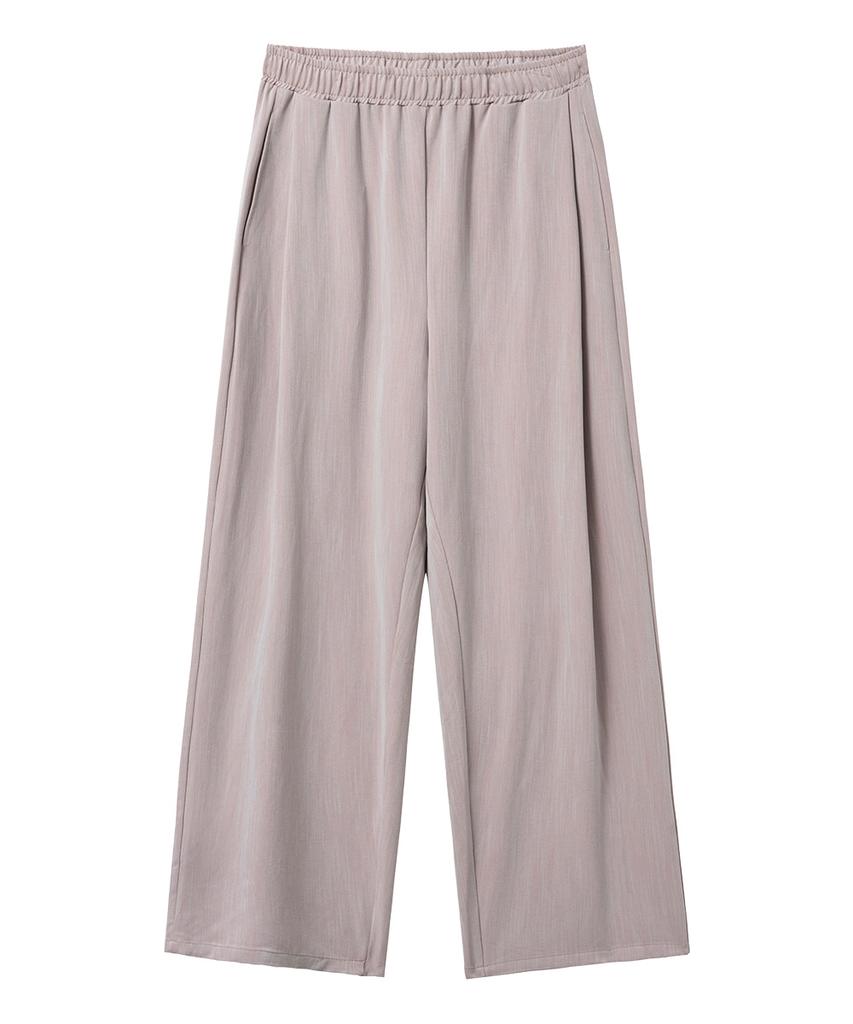 MOZMOZ Slub Rayon Touch Easy Flow Pants Pink Beige