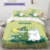 Snufkin Bedding Quilt Set Quilt Cover Pillowcase Home Decoration Birthday Gift (1 * Duvet Cover + 2 * Pillowcase, Without Core)