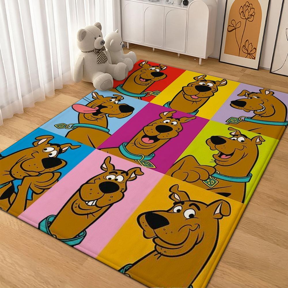 Scoobydoo Mystery Inc Gang Adventure Indoor Rug Nonslip Easyclean Carpet For Living Room Bedroom Hallway Home Decor Birthday Gift