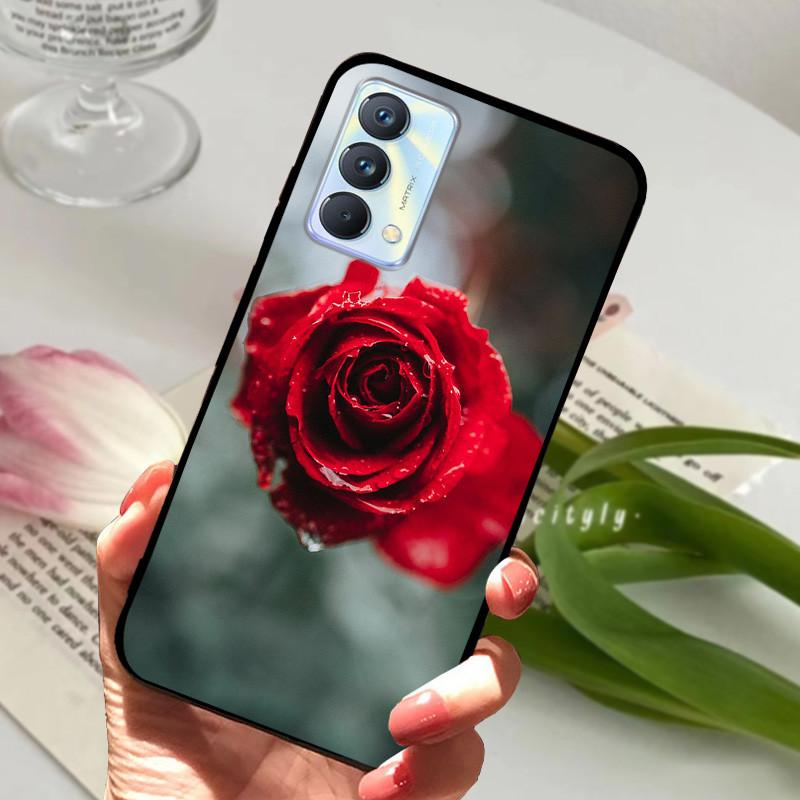 For cover Realme GT Master Case Edition Animal Cartoon Soft Silicone Funda for Realme GT Master Explorer Phone Cover Black Coque