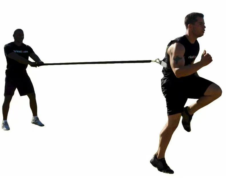 Dual-Person Resistance Band for Running and Bouncing