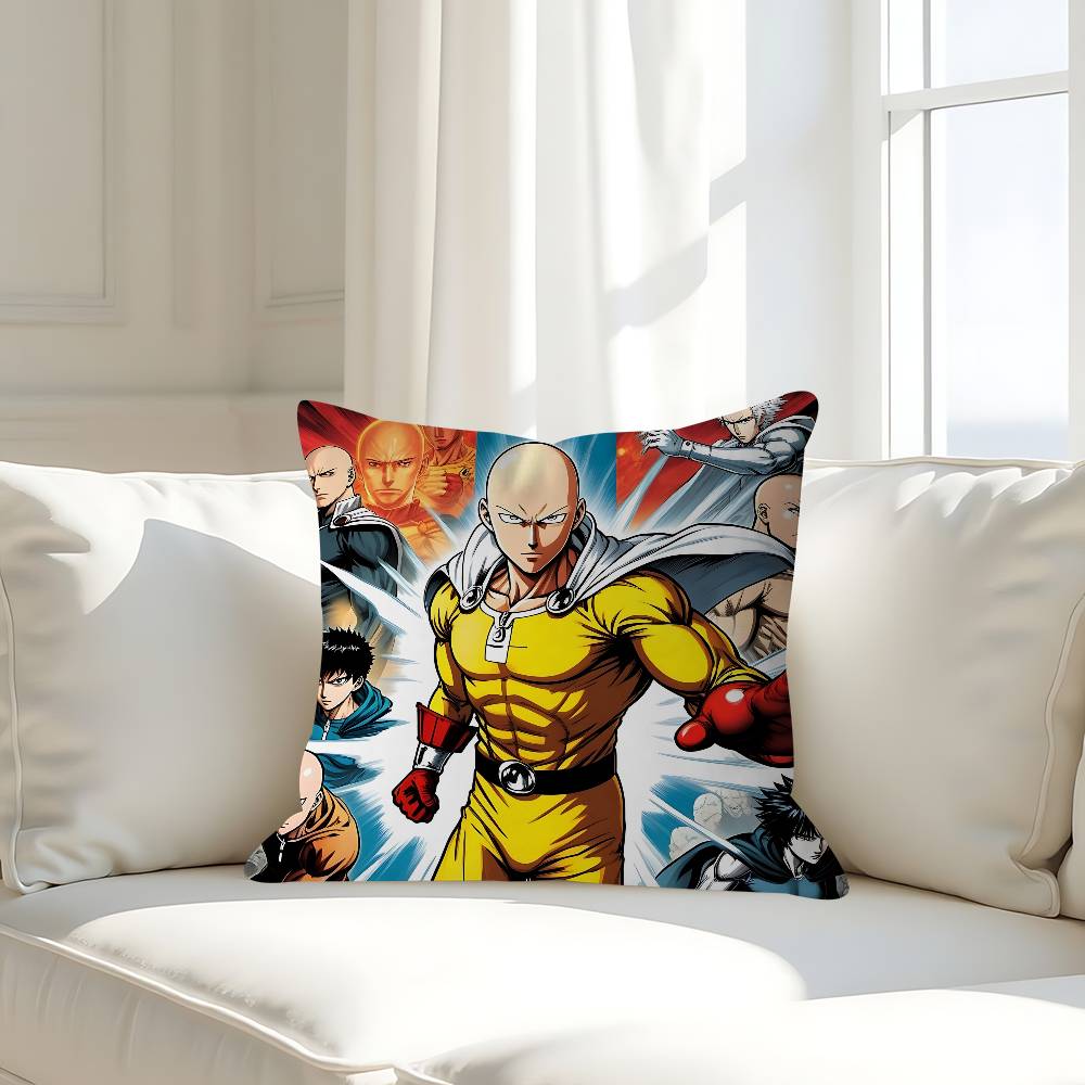Anime O-One-Punch-Man Kissenbezug Abnehmbar Waschbar Kissenbezug – Ganzjahresweichleinen