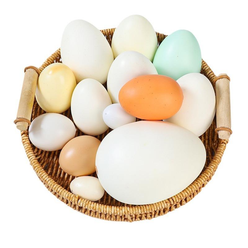 Simulation Egg Models for Photography Props - Creative Foam Eggs Set Includes Ostrich Dinosaur Quail Egg for Window Display