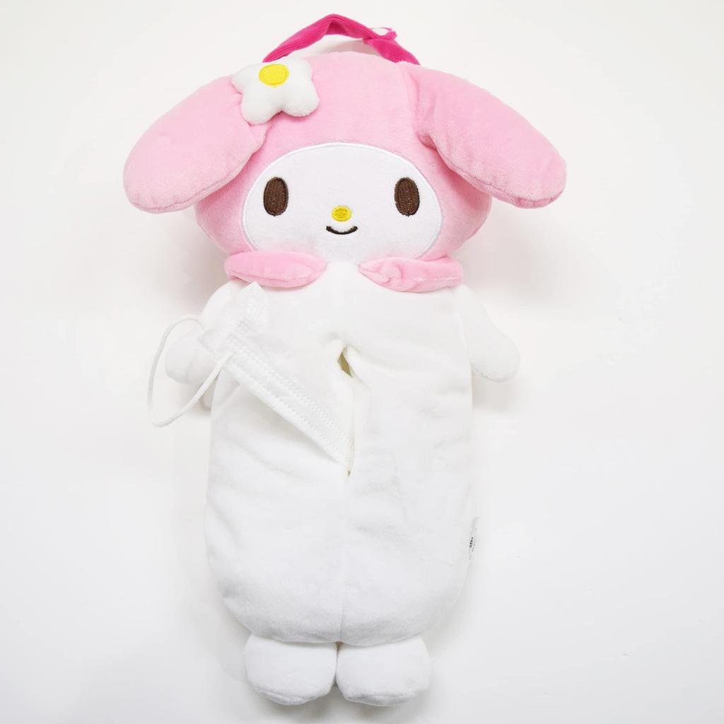 MORIPiLO Morishita Pocket Tissue My Fluffy Plush Character 4620651 Case, Hanging/Wall-Mounted/Car-Ready, Melody, Pink, Approx. 40cm, Material, Cover,