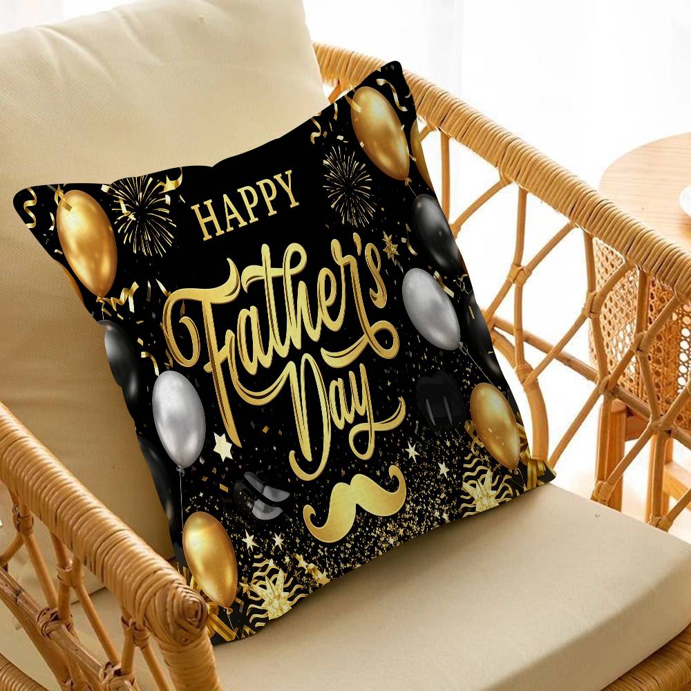 Happy Father's Day Personalized Pillow Cover Kids Bedroom Wild Party Decor Pillowcase kid Birthday shower Gift