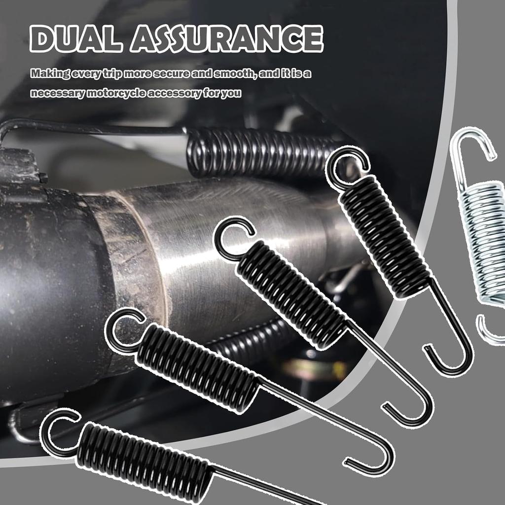 5PCS Motorcycle Kickstand Spring Kit,Sturdy Mini Bike Kickstand Springs Kit Includes 5 Lengths 120mm/75mm/100mm/90mm/110mm,Professional Motorcycle
