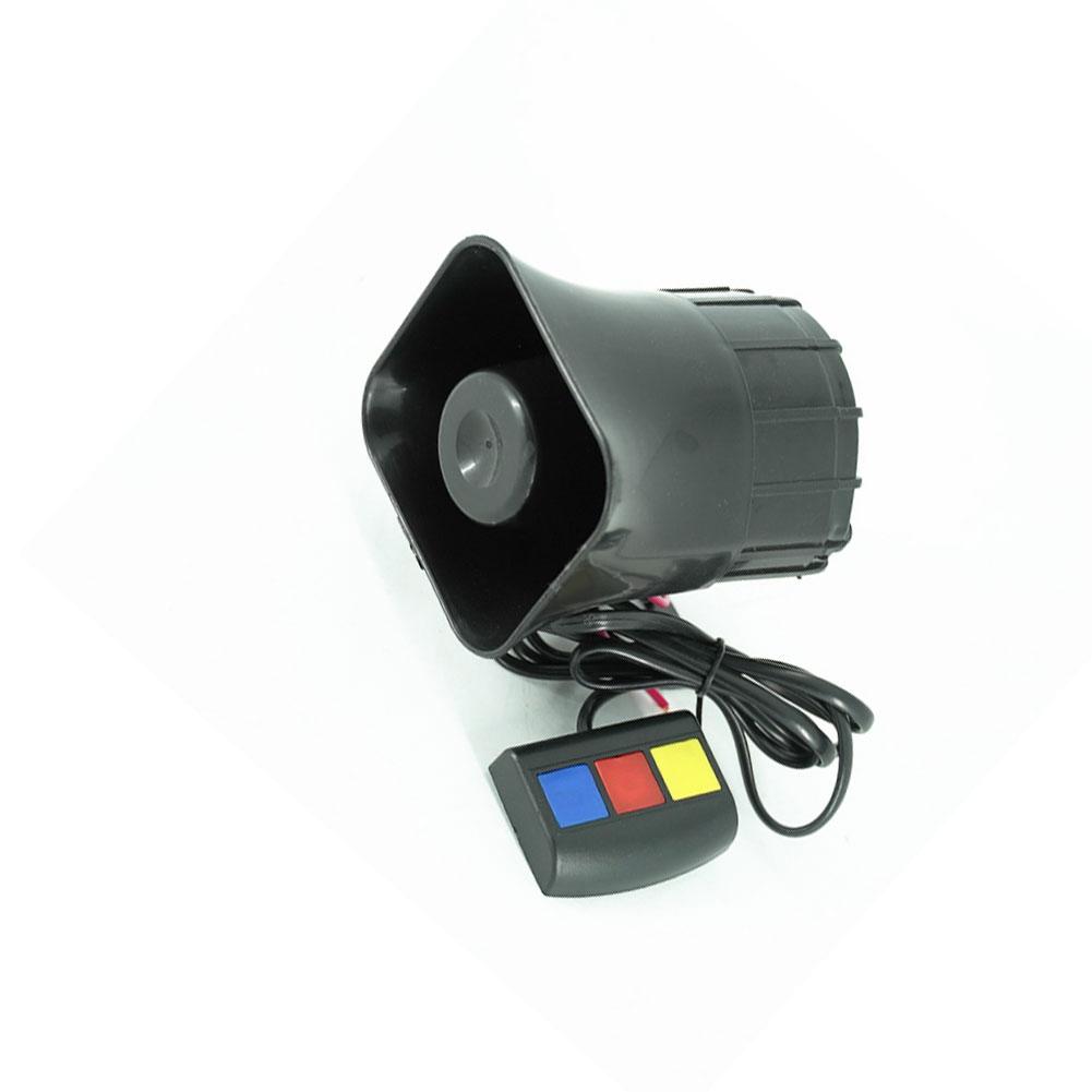 Car 3‑Tone Sound Loud Megaphone Speaker 30W PA Speaker System Emergency Sound Amplifier 12V Universal For RV Boat Truck Parts