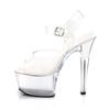 One-word buckle transparent high-heeled sandals for women 2025 summer new fashion stiletto sandals for women