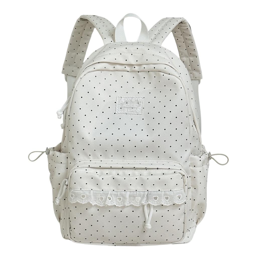 Schoolbag corduroy cute girl heart backpack, Korean ins small fresh junior high school student schoolbag women's lightweight backpack