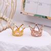 Model Toys Dollhouse Miniature Metal Crown Decorating Mini Princess Crown Dollhouse  Kids