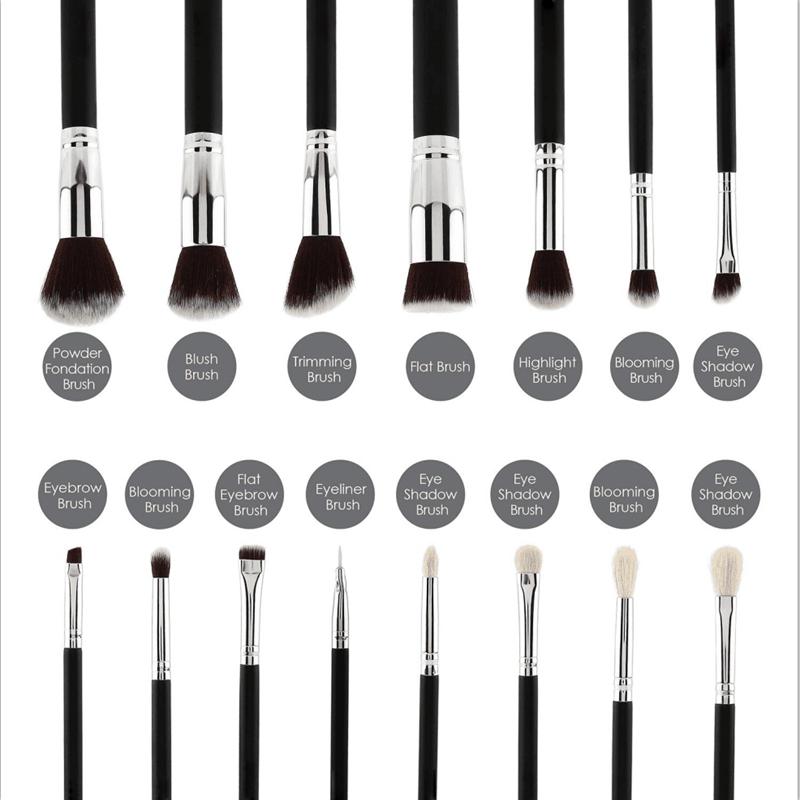 15 szt. Zestaw pędzli do makijażu Powder Foundation Eyeshadow Make Up Brushes