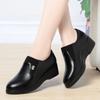Módní Pohodlné Boty z Měkké Kůže s Hlubokým Výkrojem Flexibilní Mokasíny Dámské 2024 Jaro Platforma Klínky Boty Do Kanceláře Pro Mamu Do Práce Nové