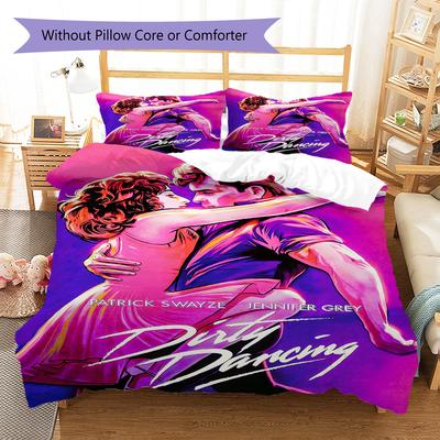 Dirty Dancing Pattern Bedding Quilt Set Quilt Cover Pillowcase Home Decoration Gift (1 * Duvet Cover + 2 * Pillowcase, Without Core)