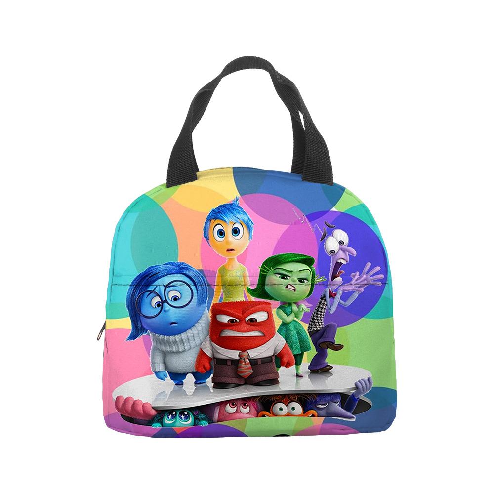 Mind Secret Service 2Inside Out 2 Plush Insulated Lunch Box Bag Portable Foil Ice Bag Picnic Bag