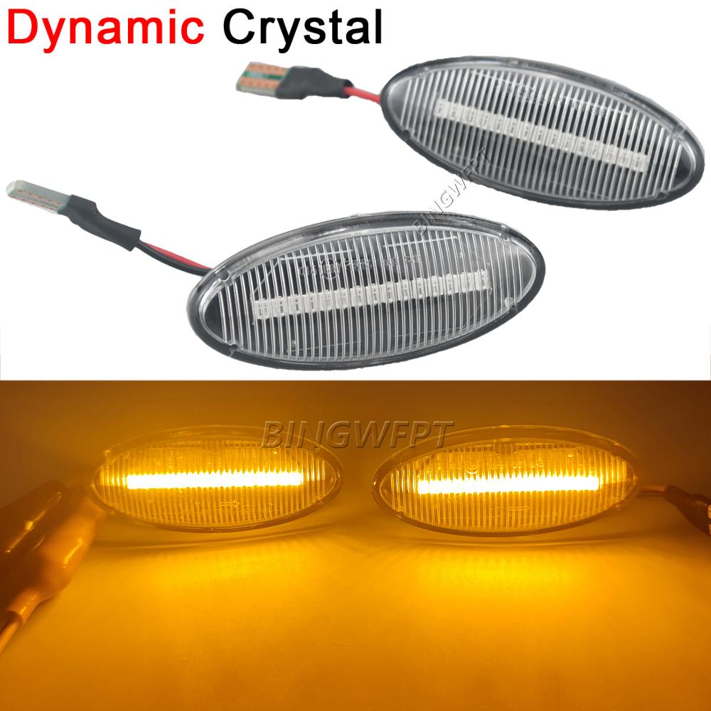 LED Side Marker Light For Opel Vauxhall Vectra B MK1 1995 1996 1997 1998 1999 2002 Dynamic Turn Signal Repeater Lamp Indicator