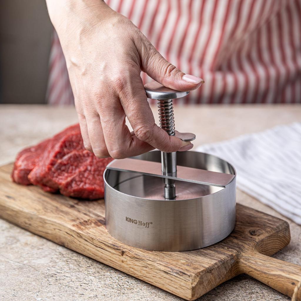 Verstellbare Form Burger-Fleischpresse KINGHOFF KH-1879