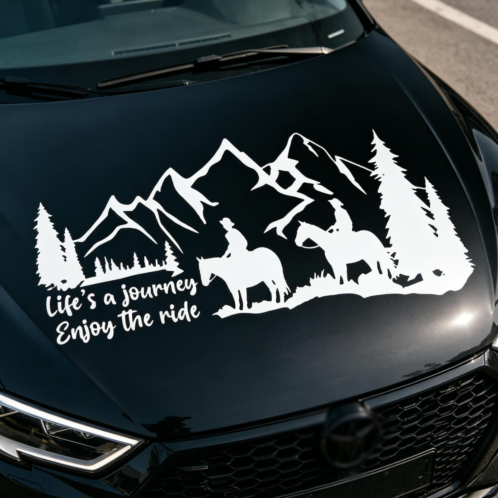 

Car Stickers Decals Auto Creative Stylish Easy to Install Hood Vehicle
