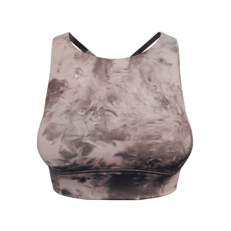 

Fashion Outwear Sports Intimates Cross Beauty Back Camouflage Printing Yoga Bra Shockproof Push-up Running Workout Vest XL Moon Rock Color