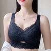 Lace Bra Women's Beautiful Back Fixed Cup Gathering Bra Anti Sagging Bra Anti Glare Bra Sexy Seamless Bra
