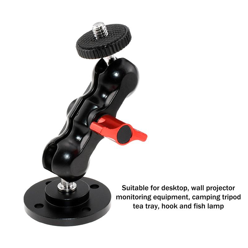 Sko Montering Metalplade Vægmontering 1/4 3/8 Tomme Gevind Stativ Adapter Holder Til Projektor Skærm Camping Lys Blitz Kamera