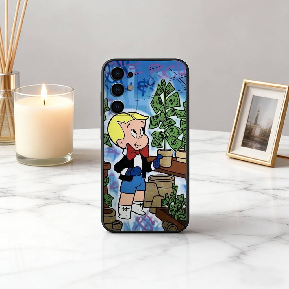Rich Boy R-Richie R-rich-es Phone Case For Samsung S25,S24,S21,S22,S23,S30,Ultra,S20,Plus,Fe,Soft Silicone Black Cover