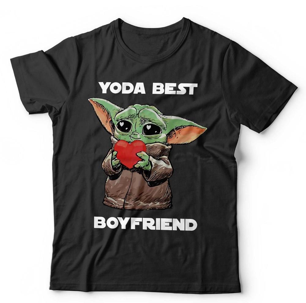 

Yoda Tshirt Best Boyfriend Unisex Valentines Love Cute Geek Nerd Sci Fi Funny XL